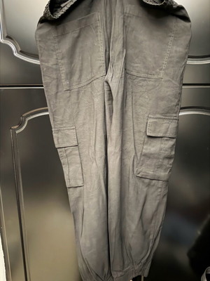 Zara cargo pants used, black, size L