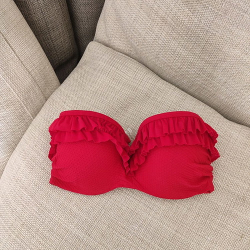 Mariemeili Top Swimsuit 80 C Red New Pin Up Style