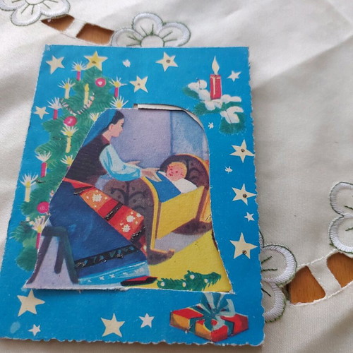 3D New Year card used from 1970