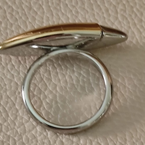 Christian Dior ring new, silver and gold, size 57