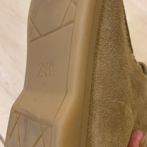 Zara leather boots like new, size 40, warm with anti-slip sole