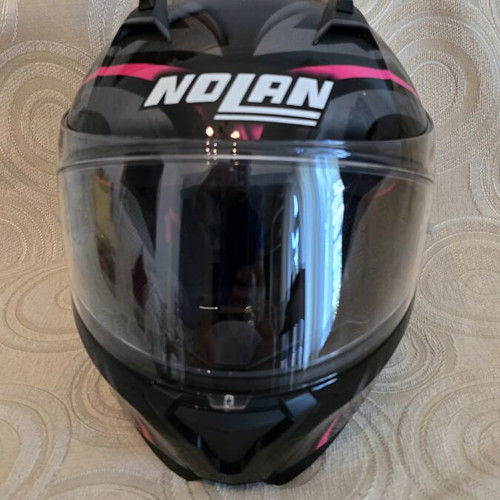 Nolan N87 motorcycle helmet Small black/fuchsia like new