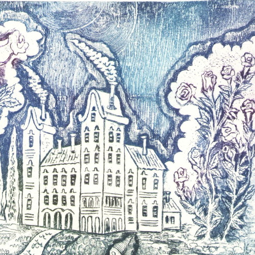 Handmade illustration of Beauty and the Beast new