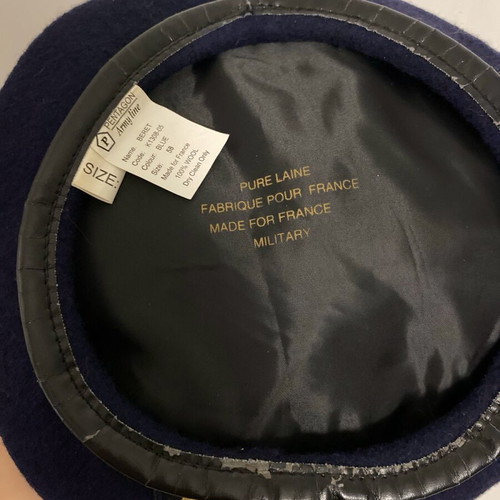 Military beret used, size 58, with minor wear