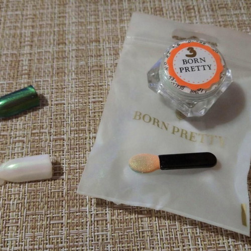 Born Pretty No - 3 Mirror Effect Nail Powder new for manicure and pedicure