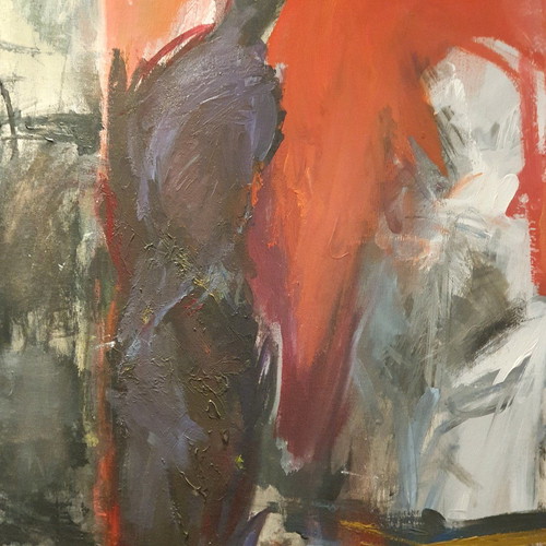 Painting by Eleni Mantzopoulou new, sculpture workshop theme