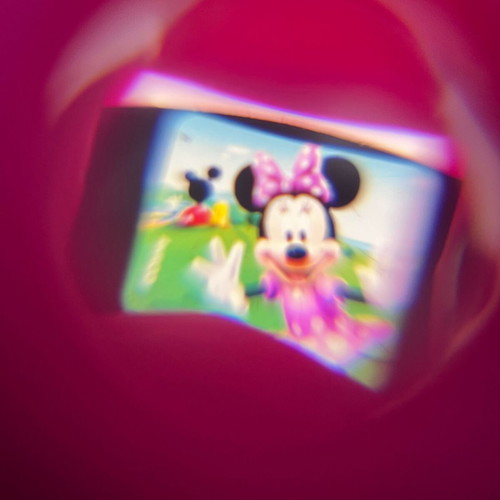 Viewmaster miniature Minnie and Daisy with 2 disks, minimal wear