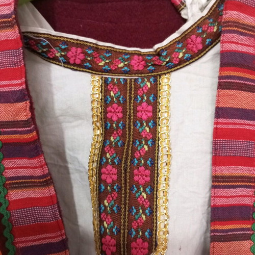 Macedonian traditional costume used, three-piece, small size