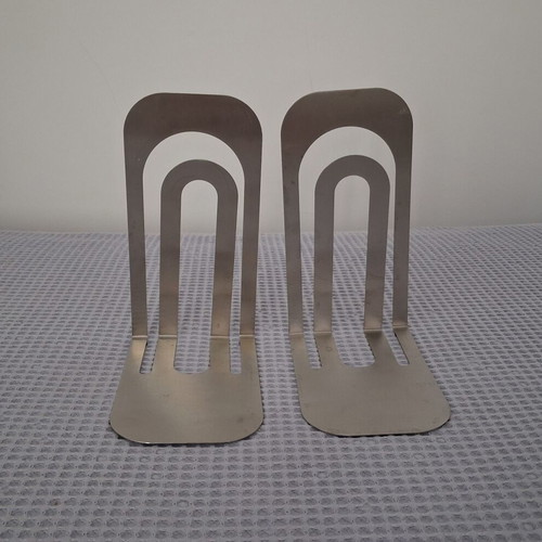 Bookends silver color, set of 2, like new