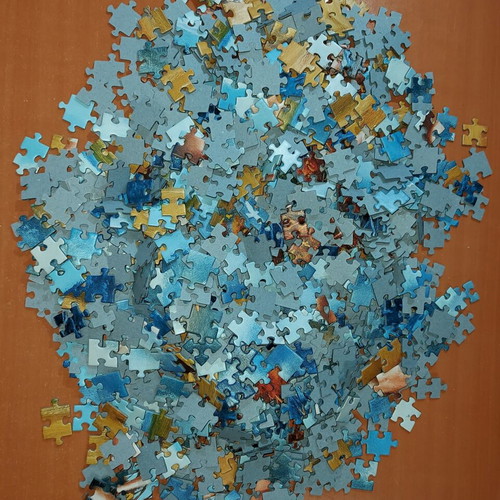 Good Loot The Shape of Colour Green 1000-piece puzzle by Rafal Olbinski