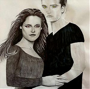 Bella & Edward από την ταινία Twilight σε χαρτί