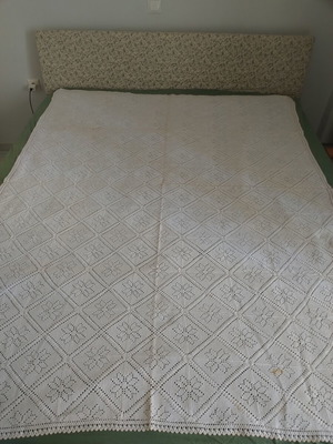 Handmade blanket like new, vintage heirloom 196x145 cm