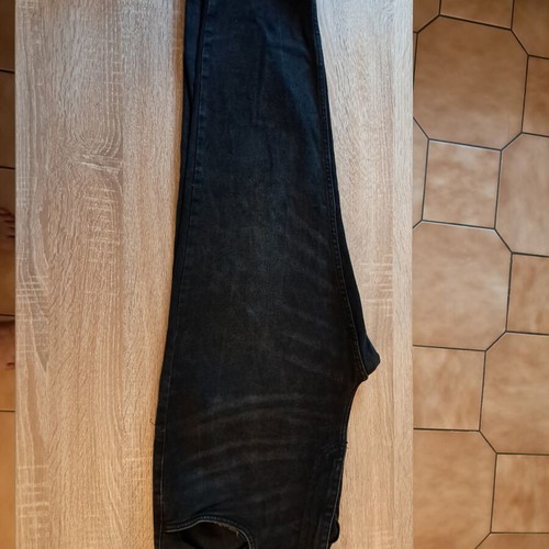 Bershka black men's pants XL used with wear between legs