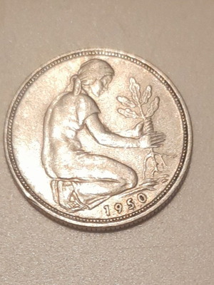 50 Pfennig 1950 German coin