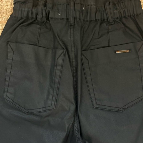 Zara waxed jeans new, size 34, black
