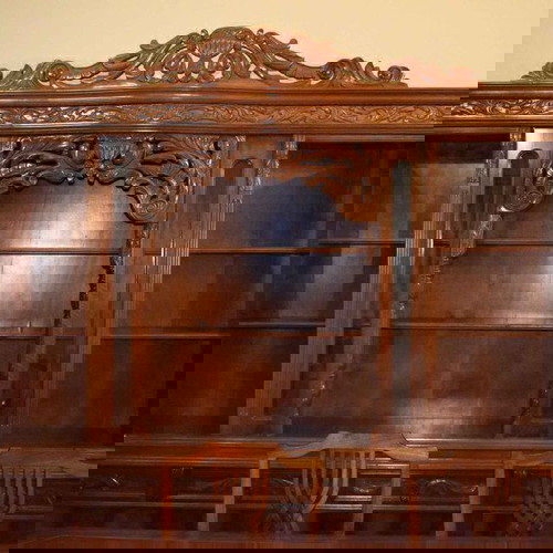 Σκρίνιο αντίκα με αποσπώμενα κομμάτια -μπουφές και βιτρίνα.