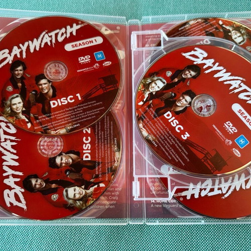 Baywatch Season 1 & 2 DVD like new, 12 DVDs without subtitles