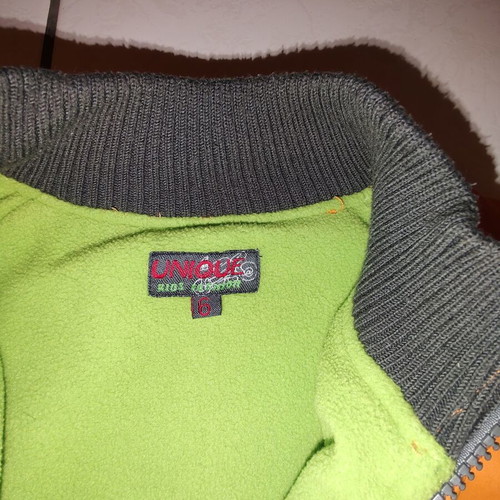 Children's jacket used for 6-year-old boy orange