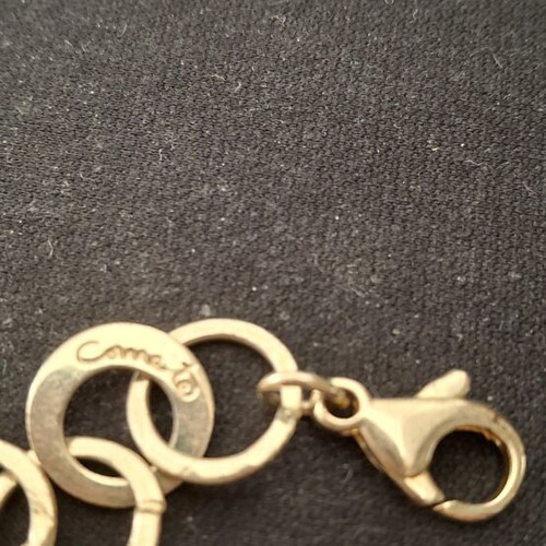 Bracelet like new gold color with heart 18cm