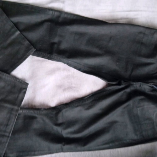 Cycle black denim pants with blue details like new, size M