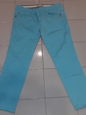 Stefanel turquoise pants used, size 38, waist 89 cm