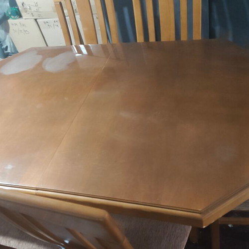 Dining table with 6 chairs used, solid wood