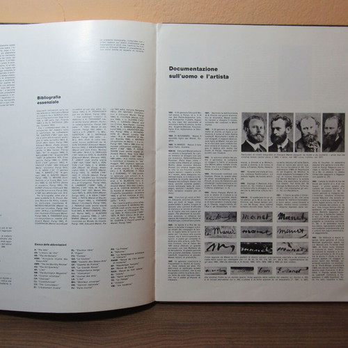 Edouard Manet vintage art book refurbished, 1967, Italian