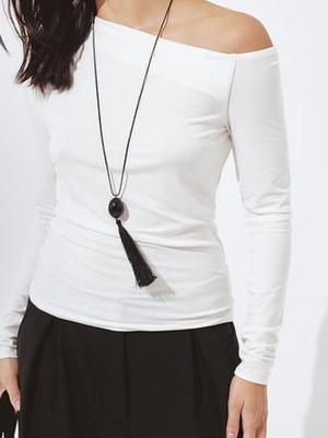 NAKD white blouse used, size XS, one shoulder out with small holes