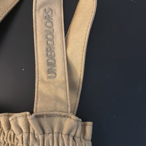 Benetton shoulder bag like new, beige cotton tote