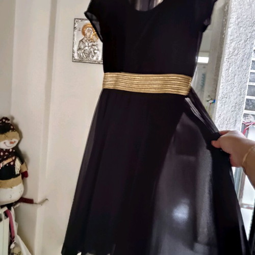 Fantasy asymmetrical black dress like new