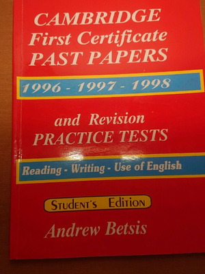 Cambridge First Certificate Past Papers English learning book used