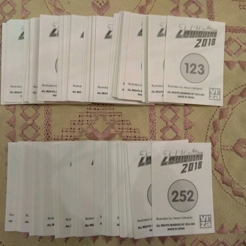 Zabibuska Rusija 2018 sticker album and sticker set new