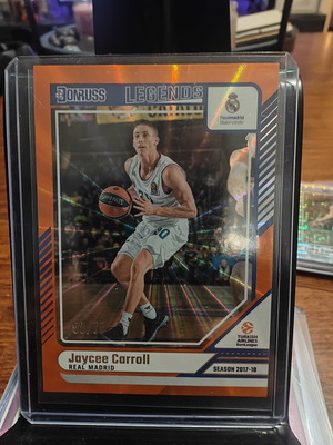 Panini Donruss EuroLeague Basketball Legends Orange Laser Jaycee Carroll card