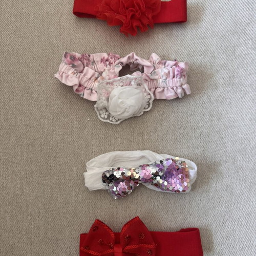 Baby girl ribbons like new, sold together or separately