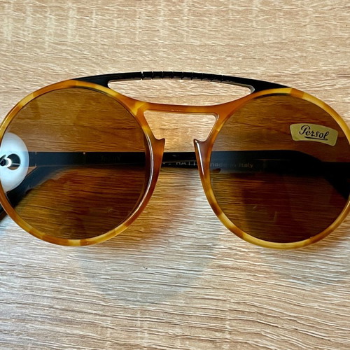 Persol Ratti 650 80 Meflecto NOS new vintage stock 1970, black brown