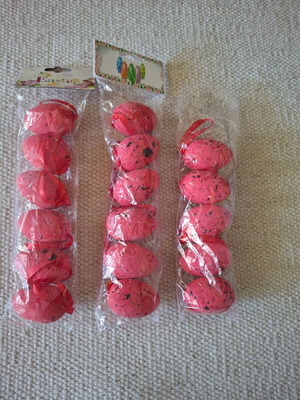 Easter decorative eggs new, made of polystyrene