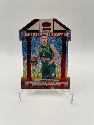 Panini Crown Royale Euroleague Kostas Sloukas Pillars of the Game Red 2023-24 like new
