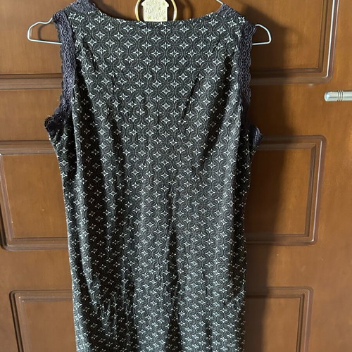 Street One brown top with lace and geometric print size 38, like new