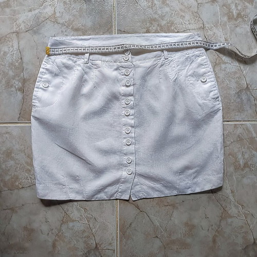 Naf Naf summer skirt new, cotton, size L 40 12, white