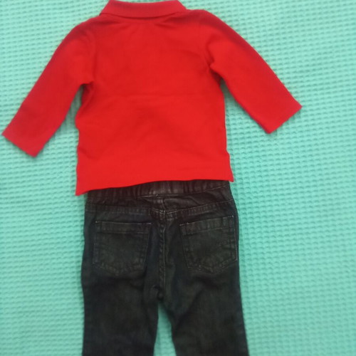 Baby clothing set 3-6 months, like new, Benetton polo and La Redoute jeans