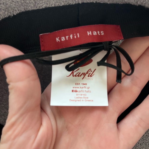 Karfil lady’s hat like new, gray