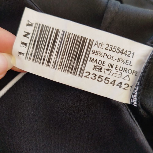 Anel high-waist fabric shorts like new, black