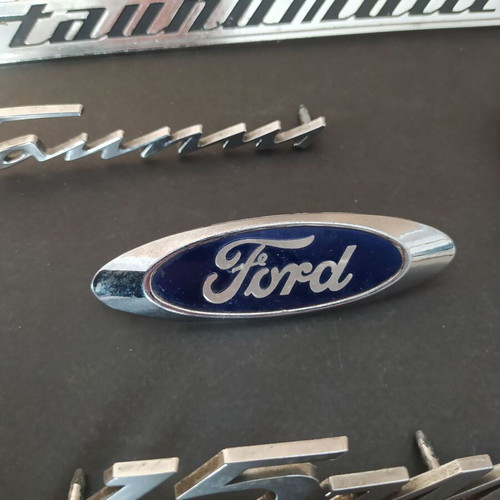 Ford Taunus car badges used, 5 pieces from 1960s