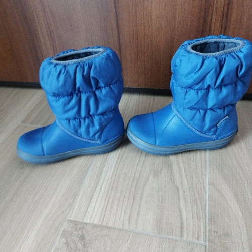 Crocs kids' rain boots used, blue, sizes 28-29