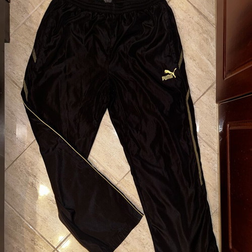 Puma Nylon Track Pants like new, size L, black