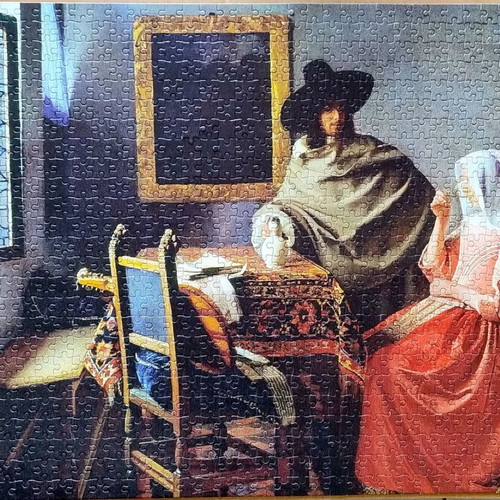Puzzle Johannes Vermeer The Wine Glass Noriel 1000 used