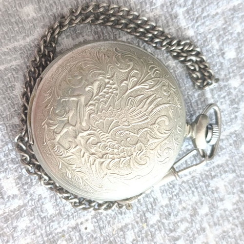 Molnija Firebird Soviet pocket watch used, vintage mechanical