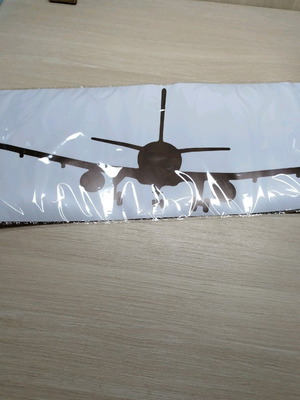 Boeing 737 vinyl airplane sticker new, black