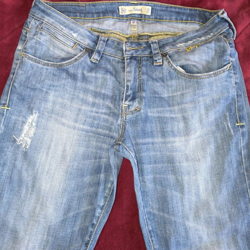 BSB Women's Denim Jeans like new, low-rise, blue, size S