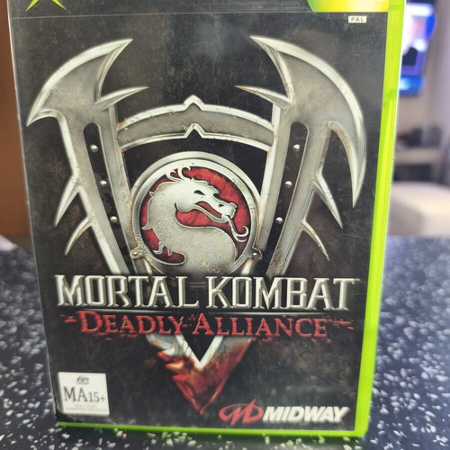 Mortal Kombat Deadly Alliance Xbox original game used with manual